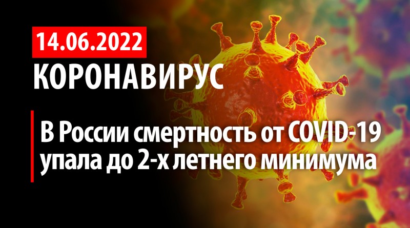 Коронавирус, 14 июня. В России смертность от COVID-19 упала до 2-х летнего минимума